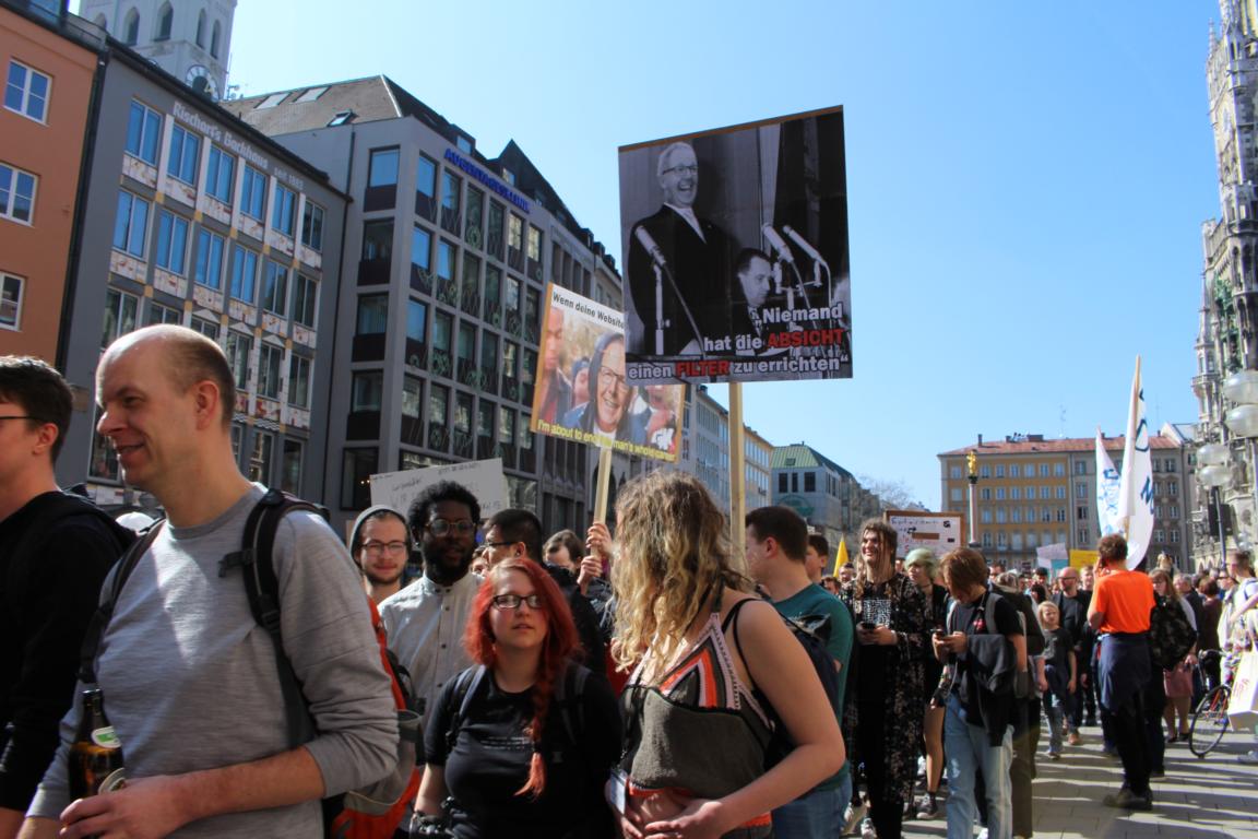 Artikel 13 Demonstration - Muenchen