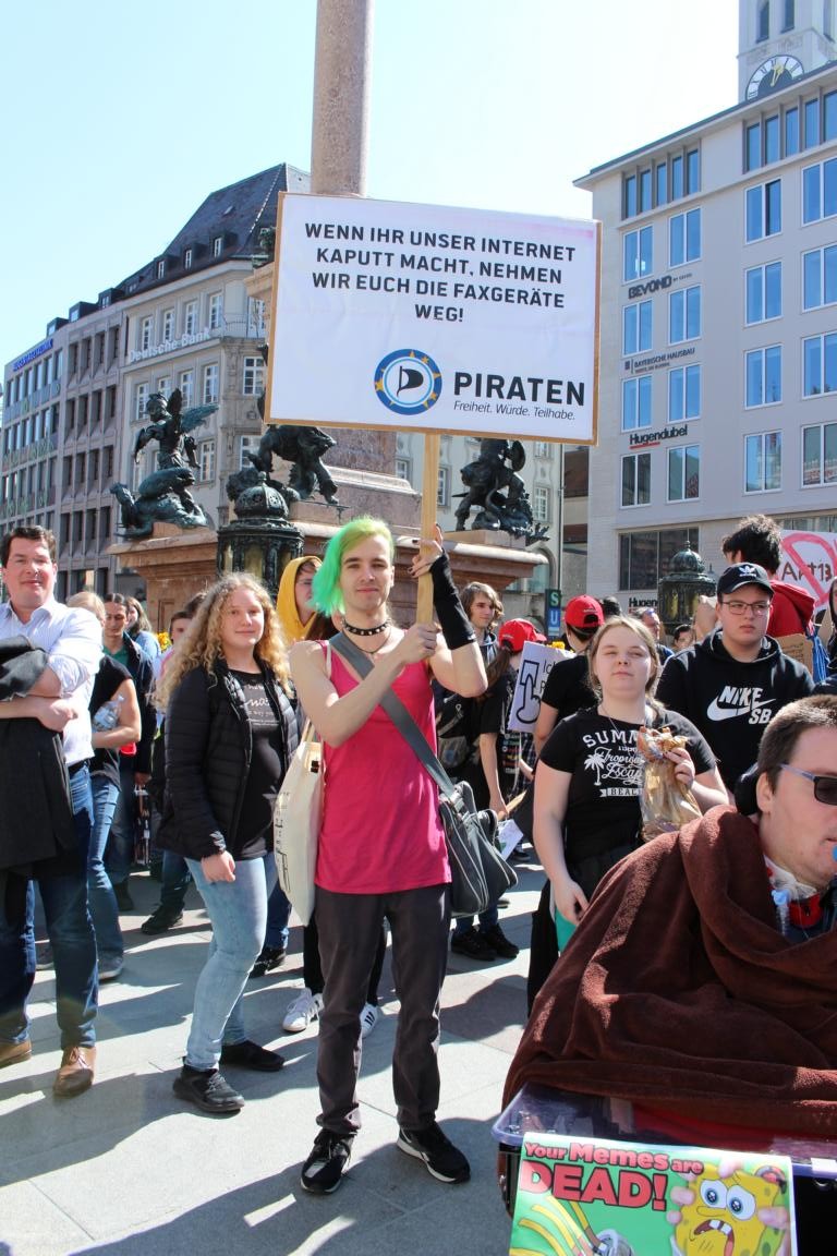 Artikel 13 Demonstration - Muenchen