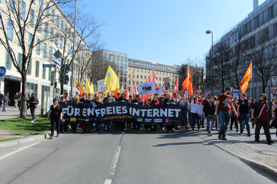 Artikel 13 Demonstration - Muenchen