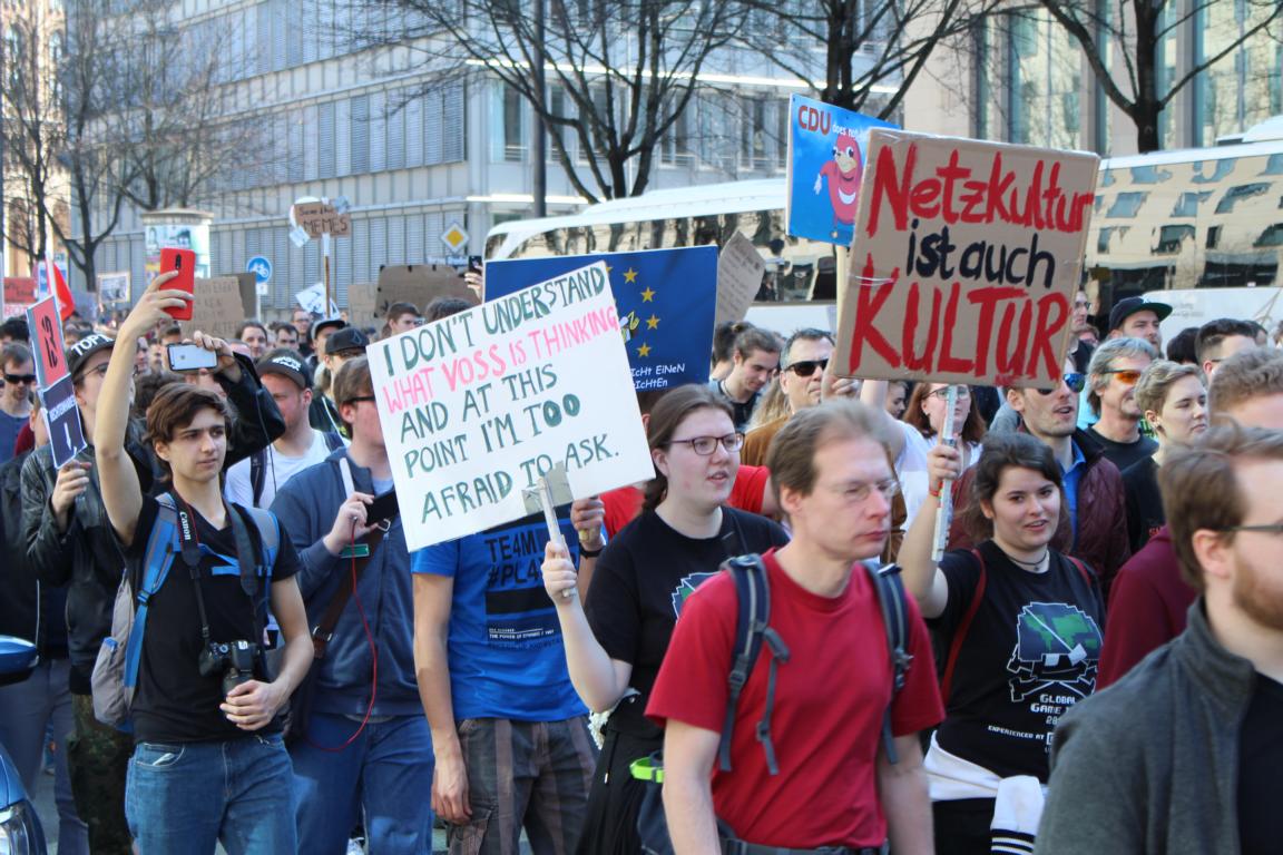 Artikel 13 Demonstration - Muenchen