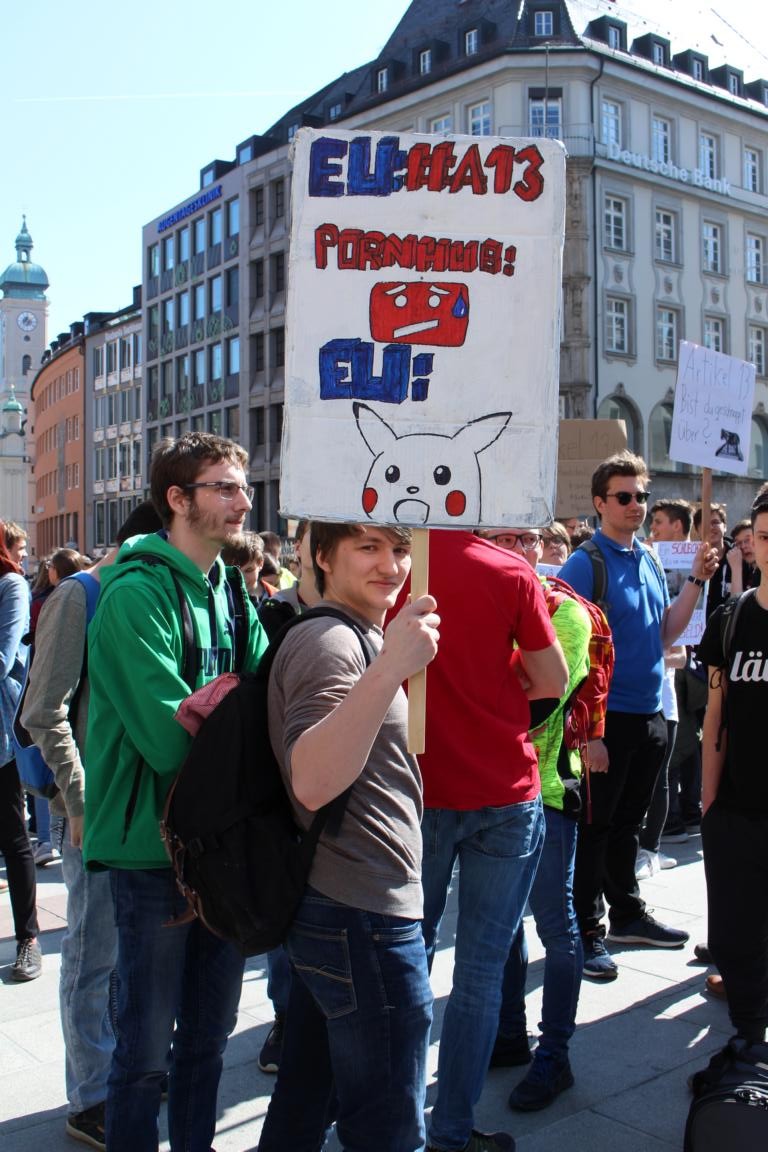 Artikel 13 Demonstration - Muenchen