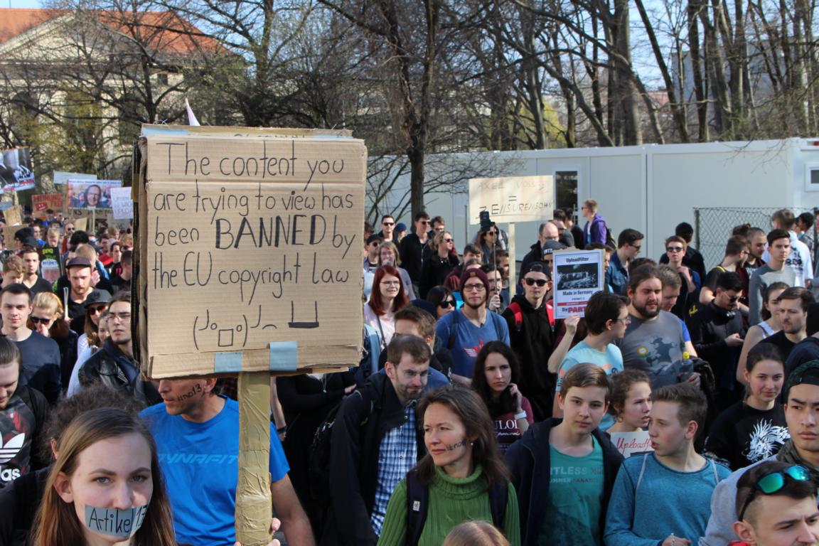 Artikel 13 Demonstration - Muenchen