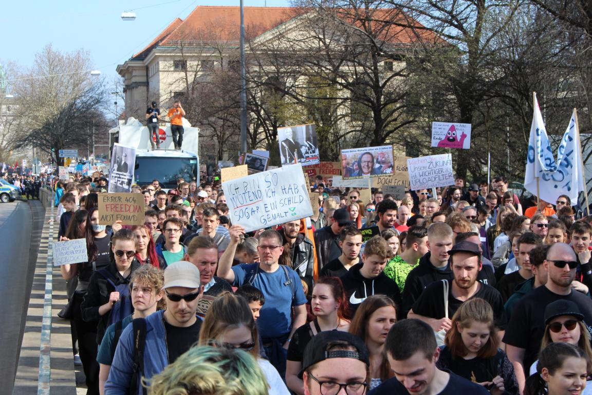 Artikel 13 Demonstration - Muenchen