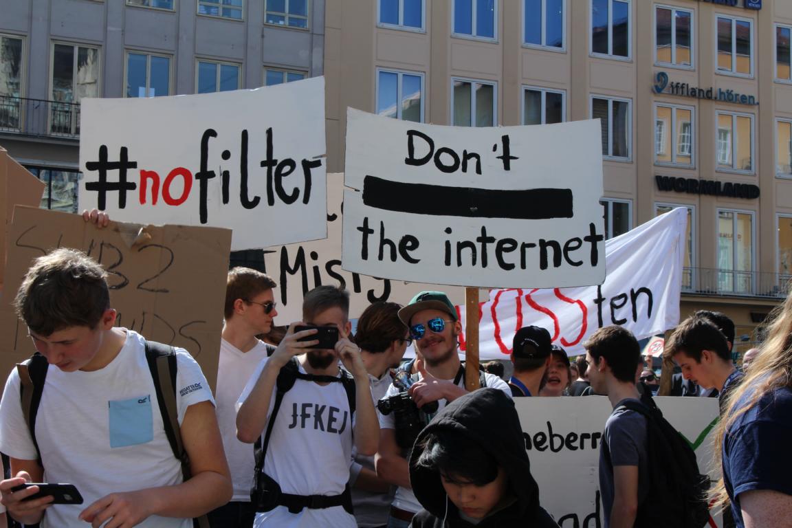 Artikel 13 Demonstration - Muenchen