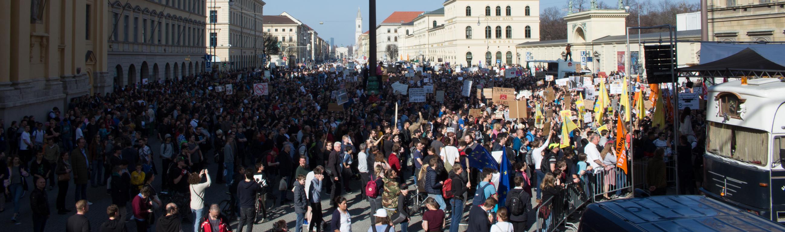 Artikel 13 Demonstration - Muenchen