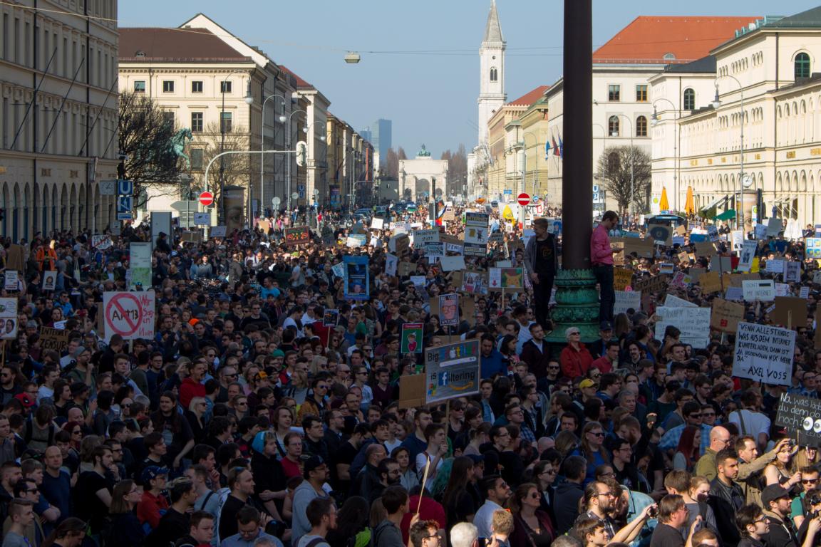 Artikel 13 Demonstration - Muenchen