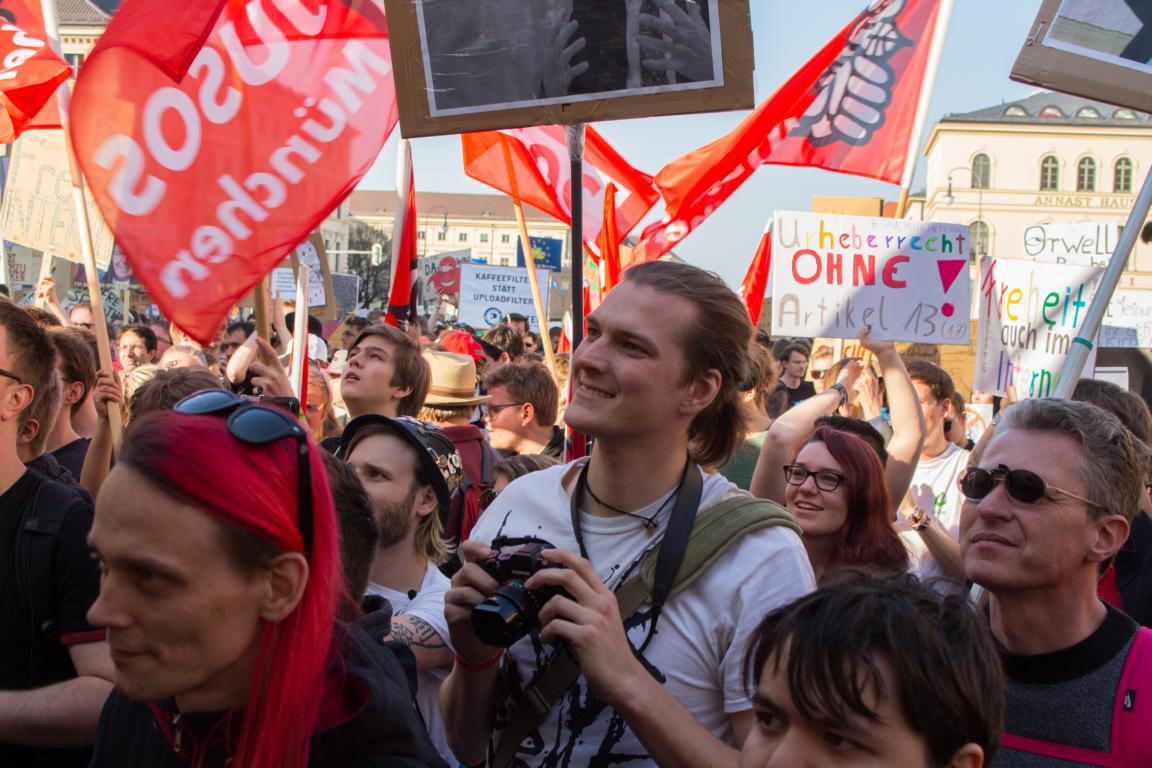 Artikel 13 Demonstration - Muenchen