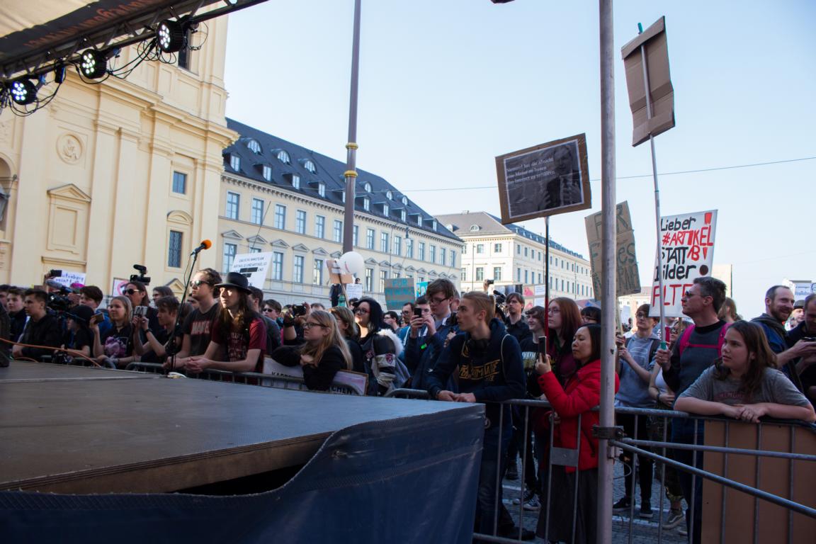 Artikel 13 Demonstration - Muenchen