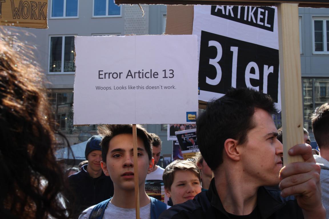 Artikel 13 Demonstration - Muenchen