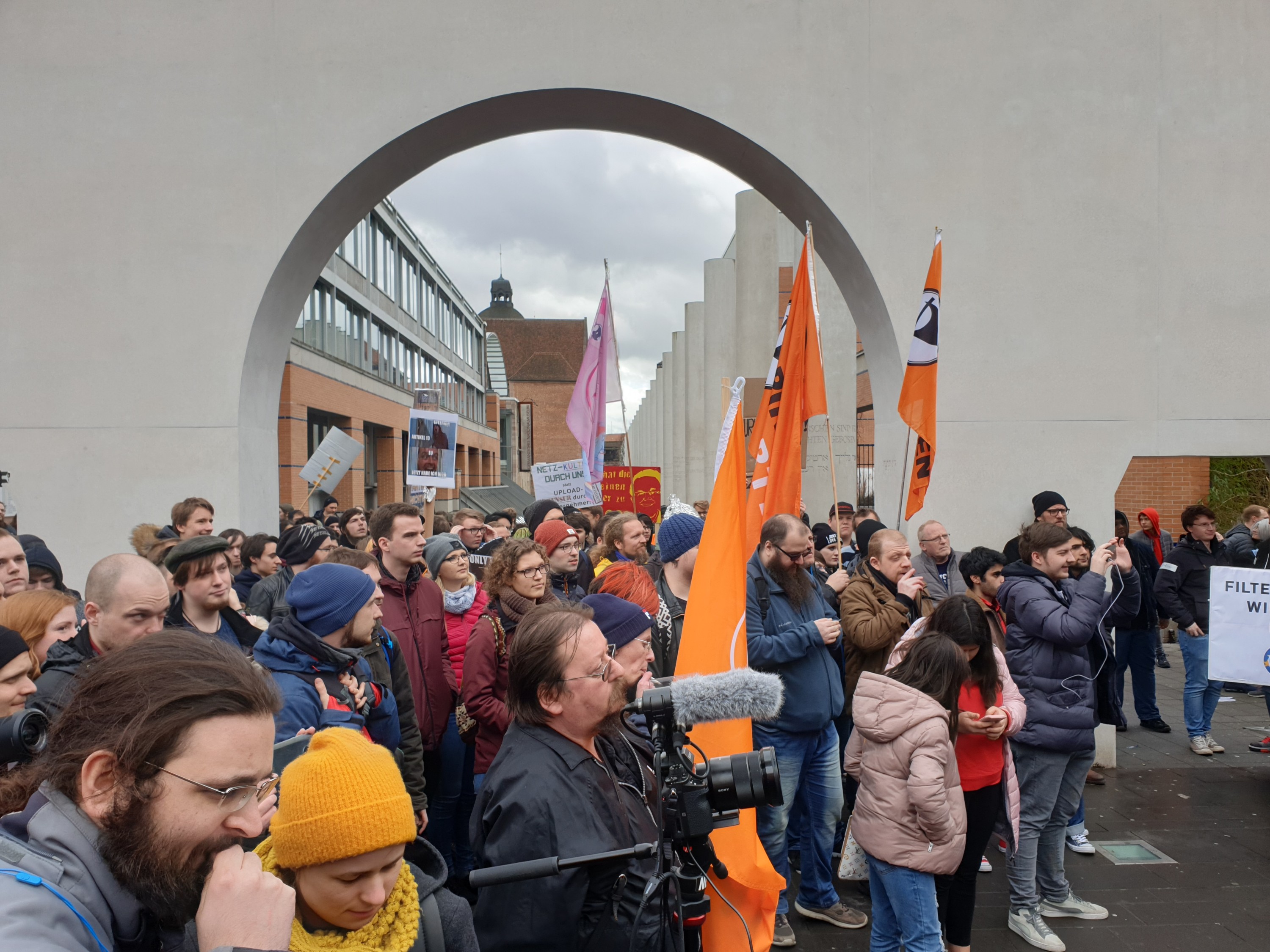 Bilder vom Livestream aus Nürnberg: Save Your Internet - Demo gegen Artikel 13 und Uploadfilter