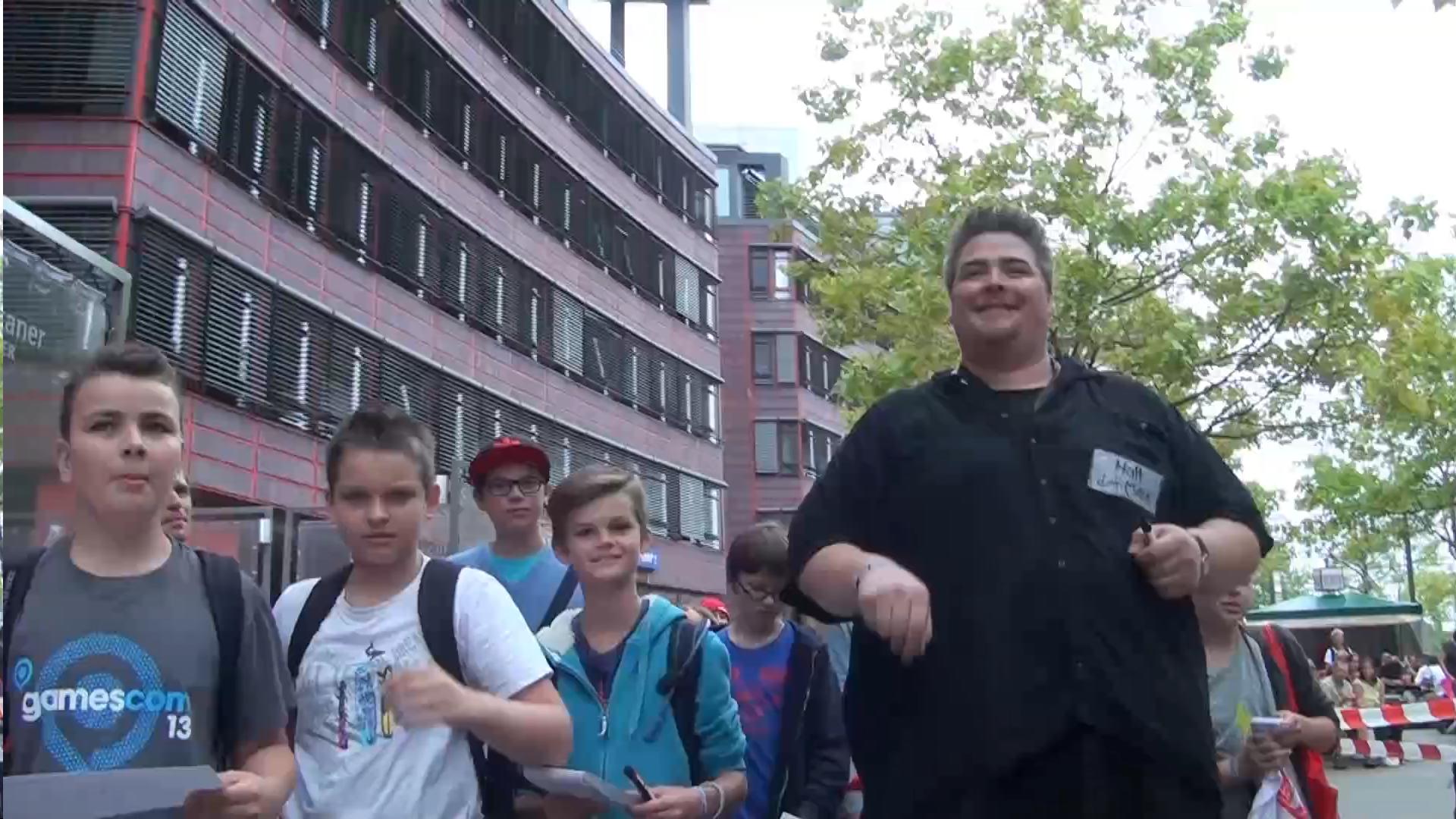 Y-Titty "Trommler" auf den VideoDays 2013 mit Fans