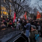 Spontandemo gegenüber der Staatskanzlei