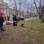 Spontandemo gegenüber der Staatskanzlei